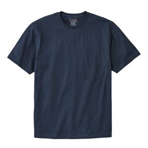 Men’s carefree tee, LL Bean, navy, medium